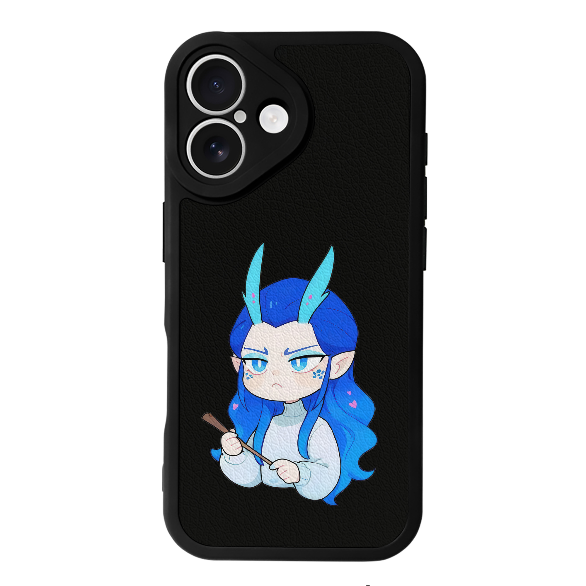 （画像用） Ne Zha 2 ナタ 魔童の大暴れ 【iPhone 16シリーズ対応】シリコンスマホケース（レザー調） 材質：シリコン
